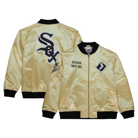 Men's Mitchell & Ness Gold Chicago White Sox OG 2.0 Lightweight Satin Full-Zip Jacket