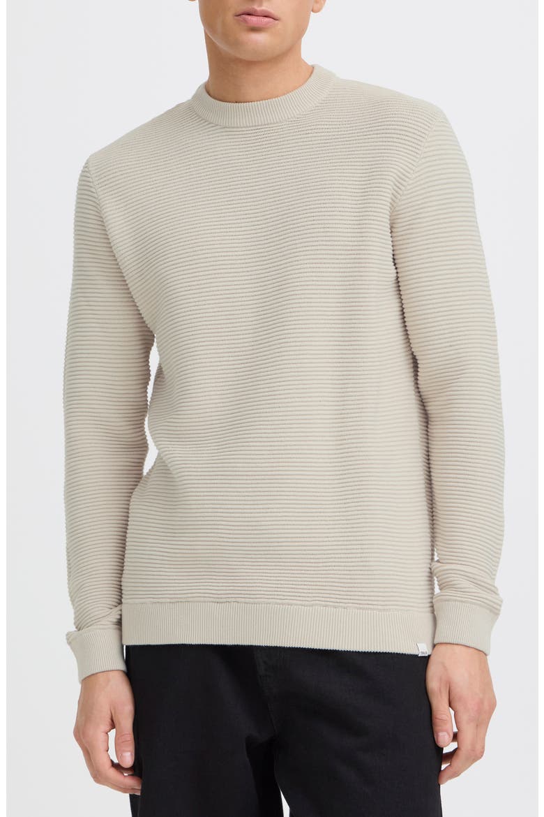 Ribbed Crewneck Sweater, Main, color, OATMEAL