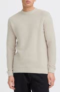 !SOLID Ribbed Crewneck Sweater
