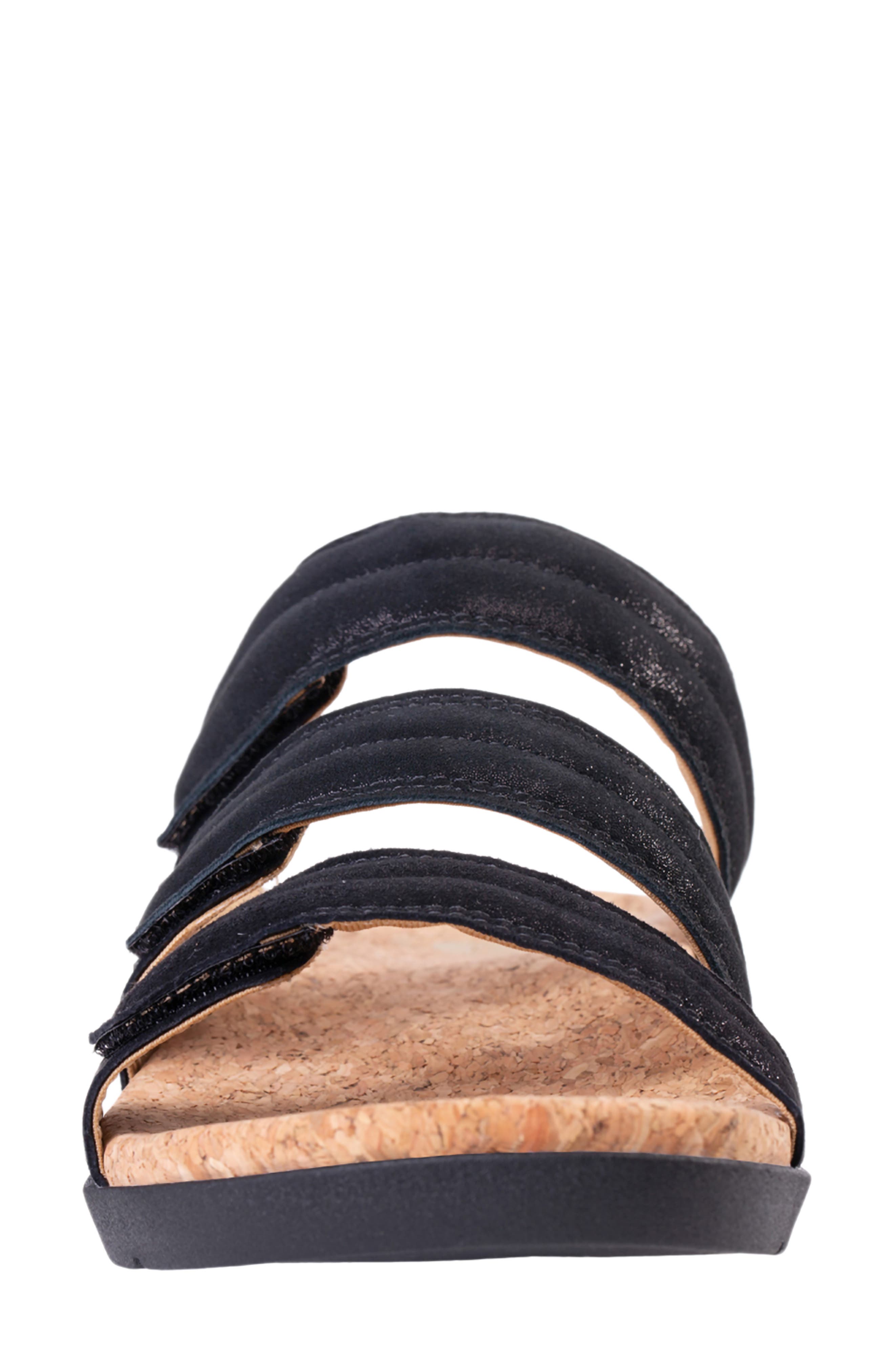 Oasis Slide Sandal, Alternate, color, BLACK