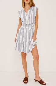 Rails Samina Stripe Smocked Dress