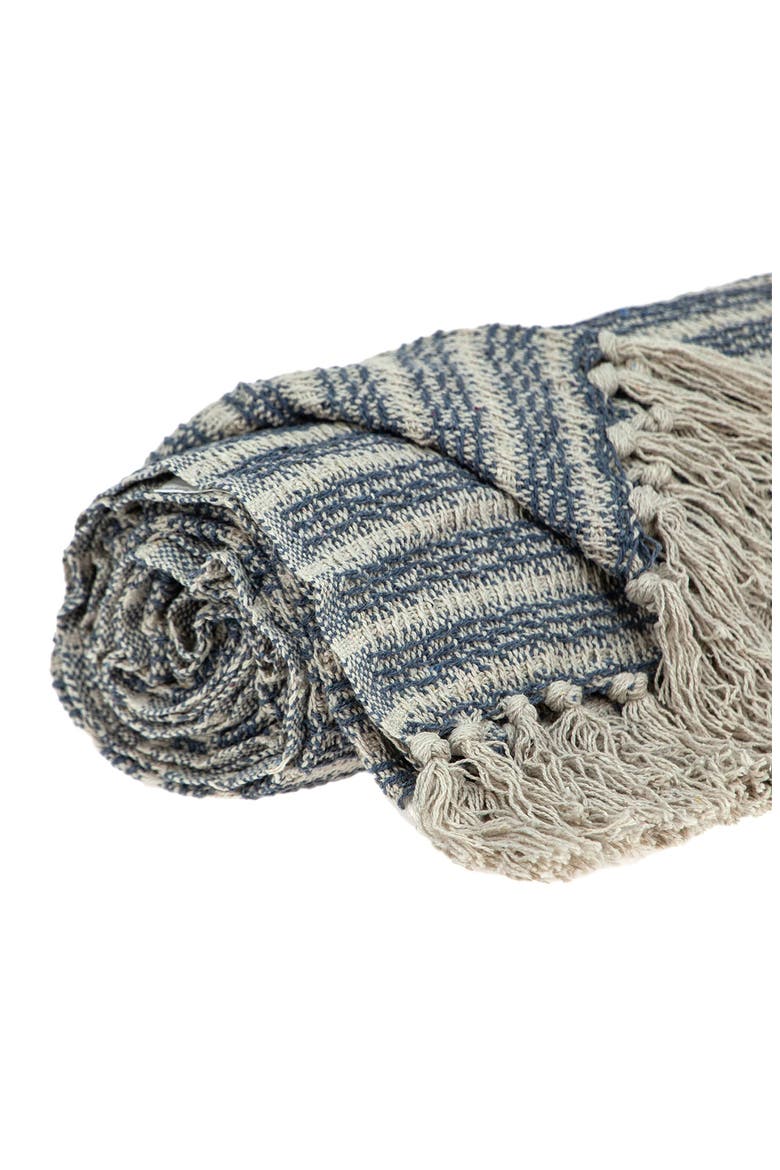 Simone Striped Throw Blanket, Alternate, color, PINK