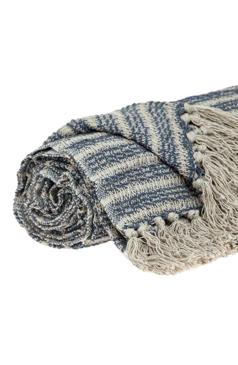 PARKLAND COLLECTION Simone Striped Throw Blanket, Alternate, color,