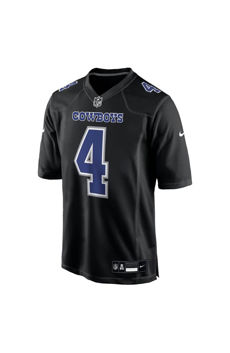 Nike Men's Nike Dak Prescott Carbon Black Dallas Cowboys Fashion Game Jersey, Alternate, color, 