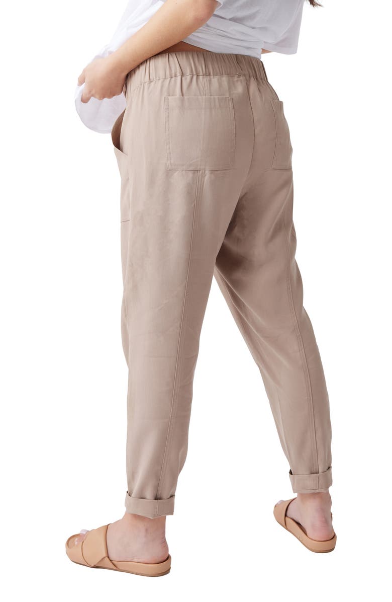 Ingrid & Isabel<sup>®</sup> Twill Maternity Pants, Alternate, color, 