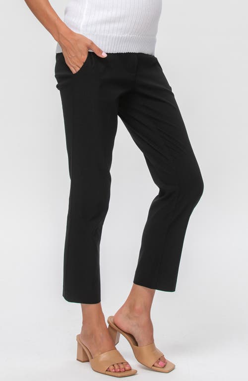 Pietro Brunelli Maternity Slim Fit Crop Maternity Pants In Black
