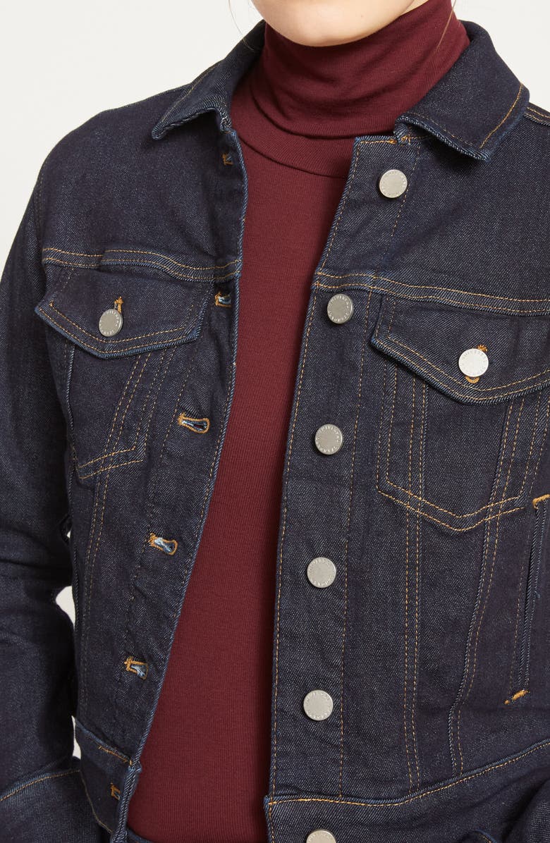 Universal Standard Kelsey Denim Jacket, Alternate, color, Vintage Indigo Selvedge