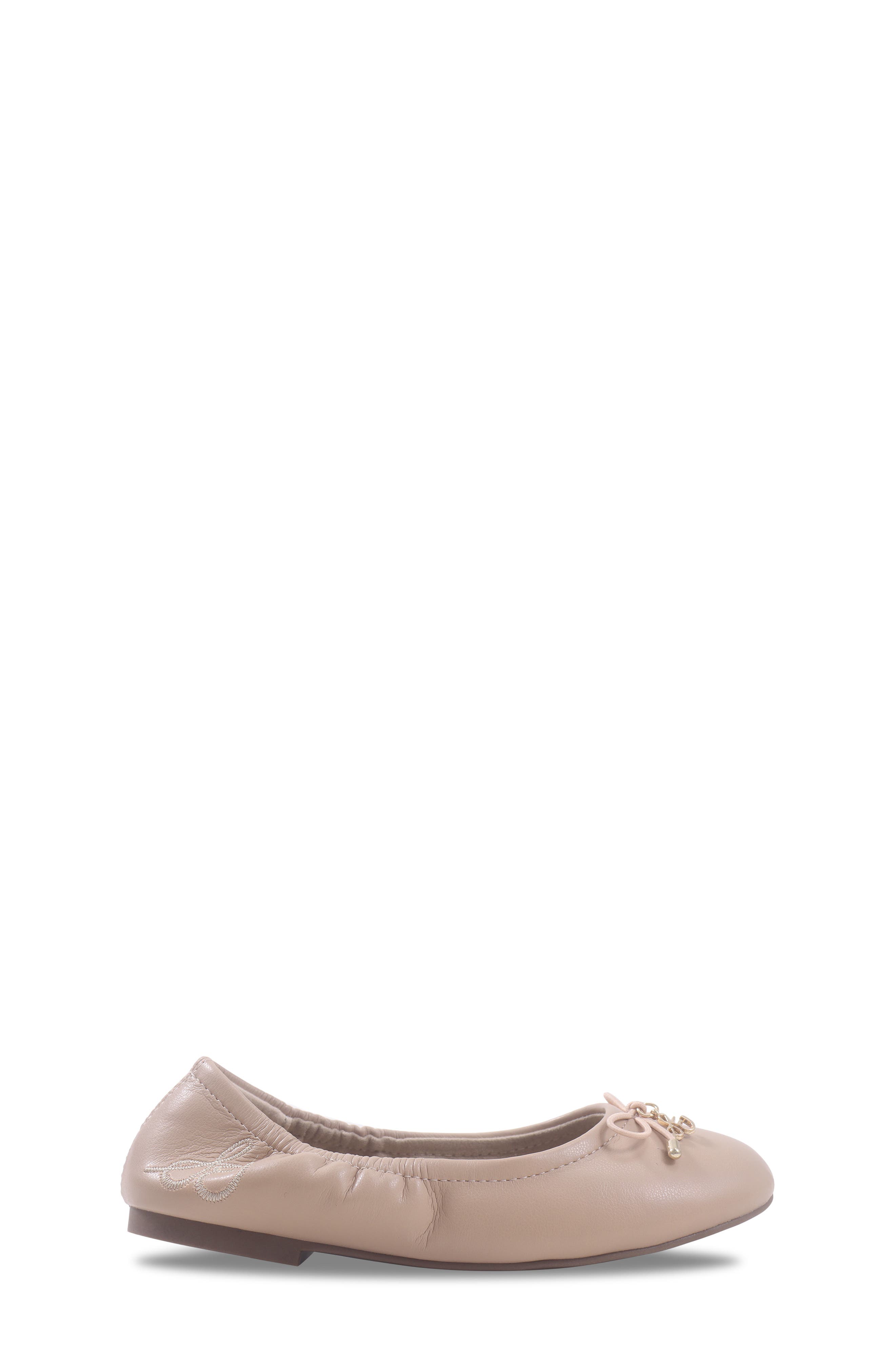 Kids' Felicia Flex Faux Leather Ballet Flat, Alternate, color, BEIGE