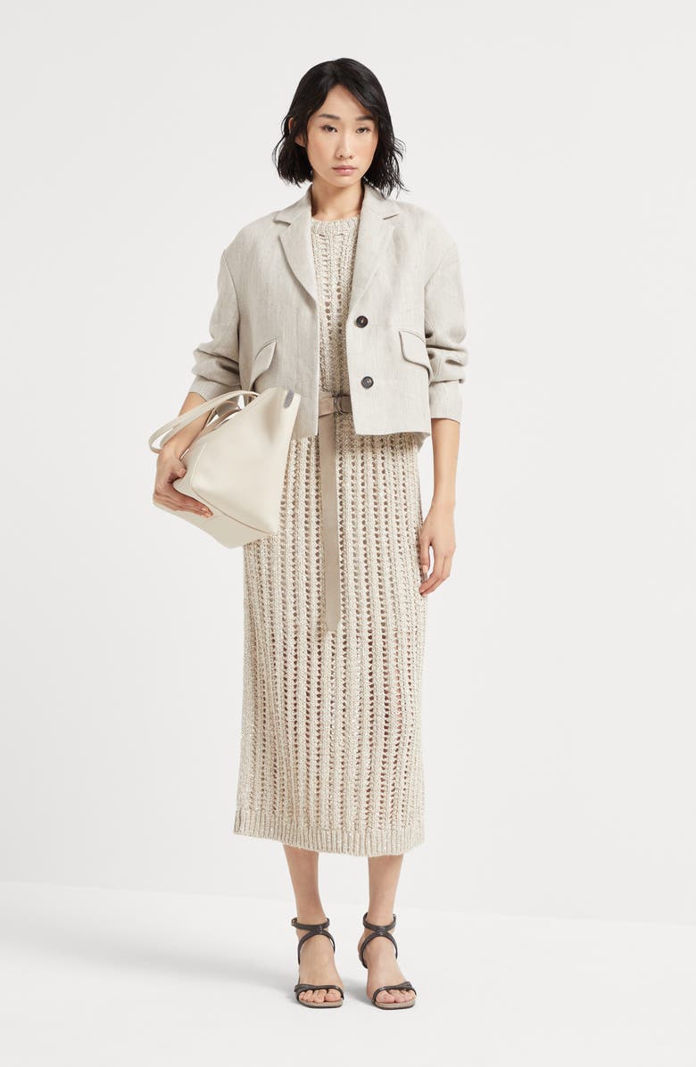Brunello Cucinelli Dazzling knit dress, Alternate, color, 