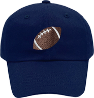 Bits & Bows Football Twill Bow Baseball Hat