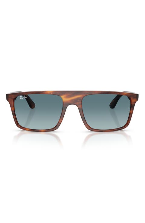 57mm Gradient Square Sunglasses