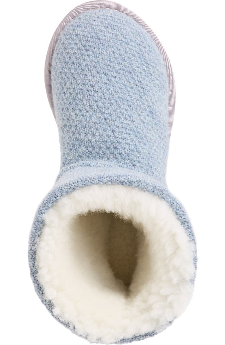 Celtic & Co. British Knitted Shortie Slippers, Alternate, color, Vintage Blue