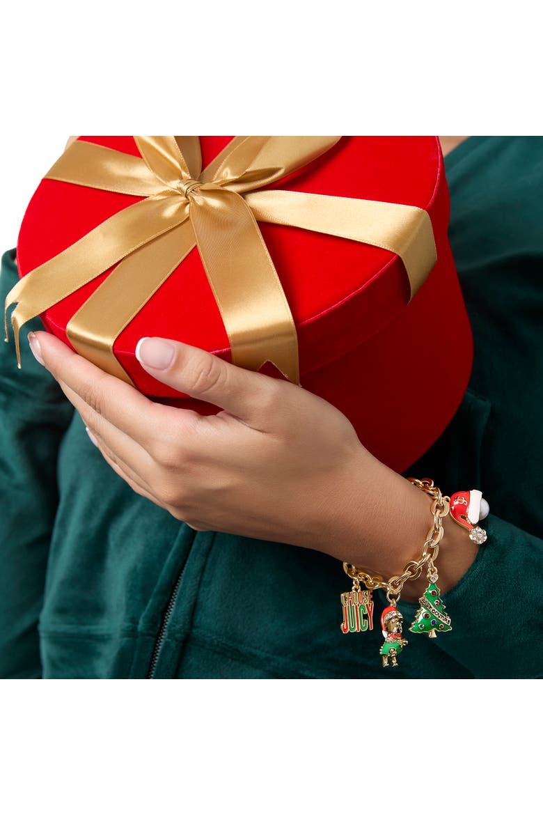 Christmas Charm Bracelet, 7.5", Alternate, color, Multi