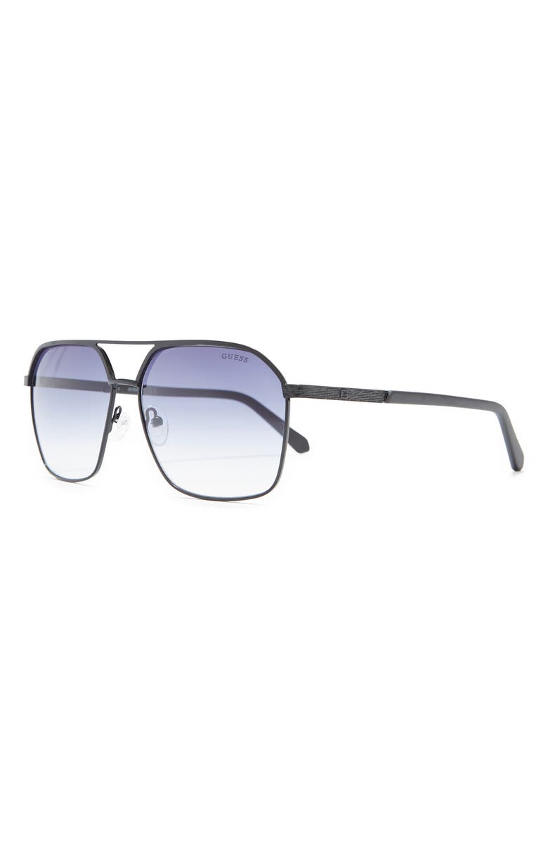 GUESS 60mm Metal Shield Sunglasses, Alternate, color,