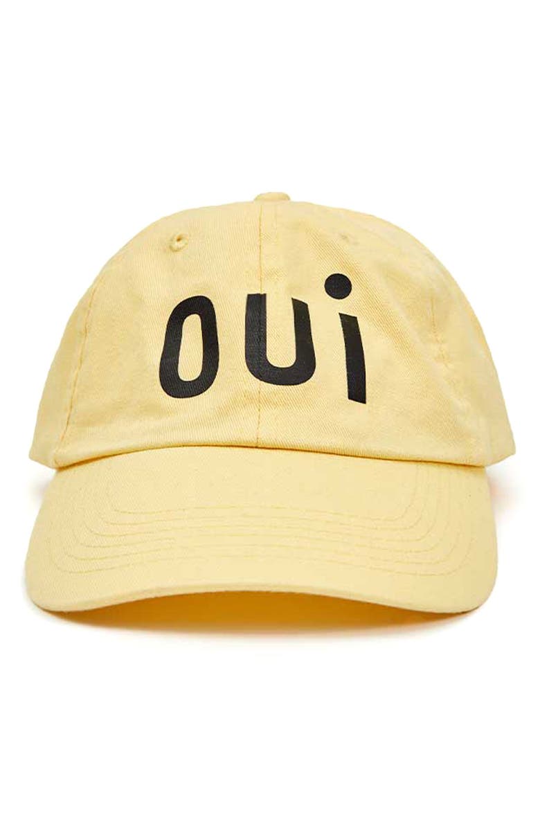 Clare V. Oui Baseball Cap, Main, color, 
