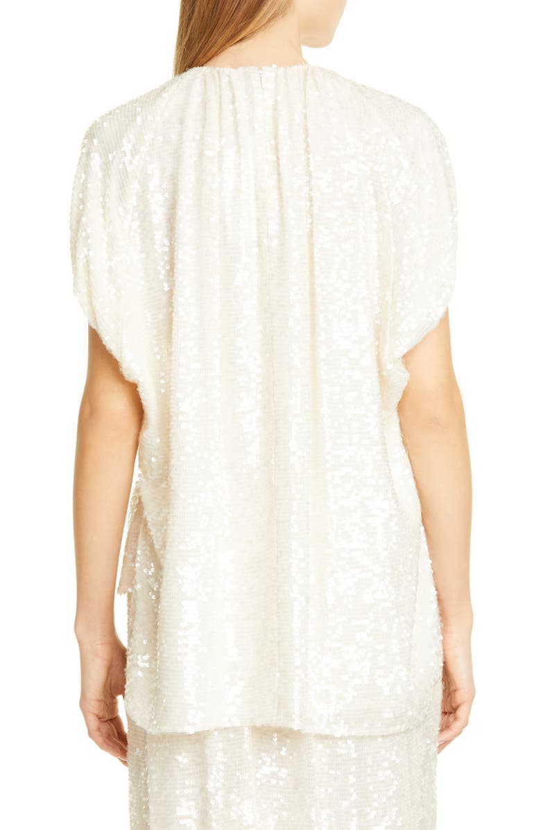 Adam Lippes Sequin Embroidered Top, Alternate, color, 