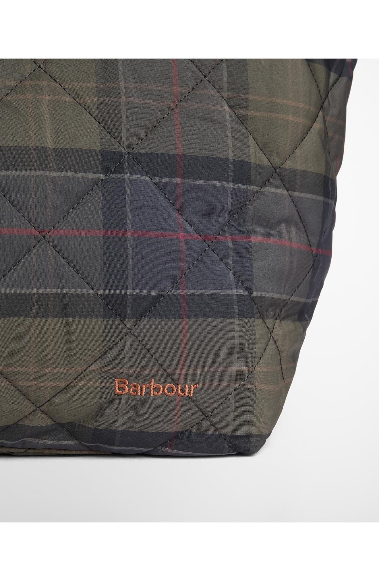 Tartan Liddesdale Quilted Tote Bag, Alternate, color, SHADOW CLASSIC TARTAN
