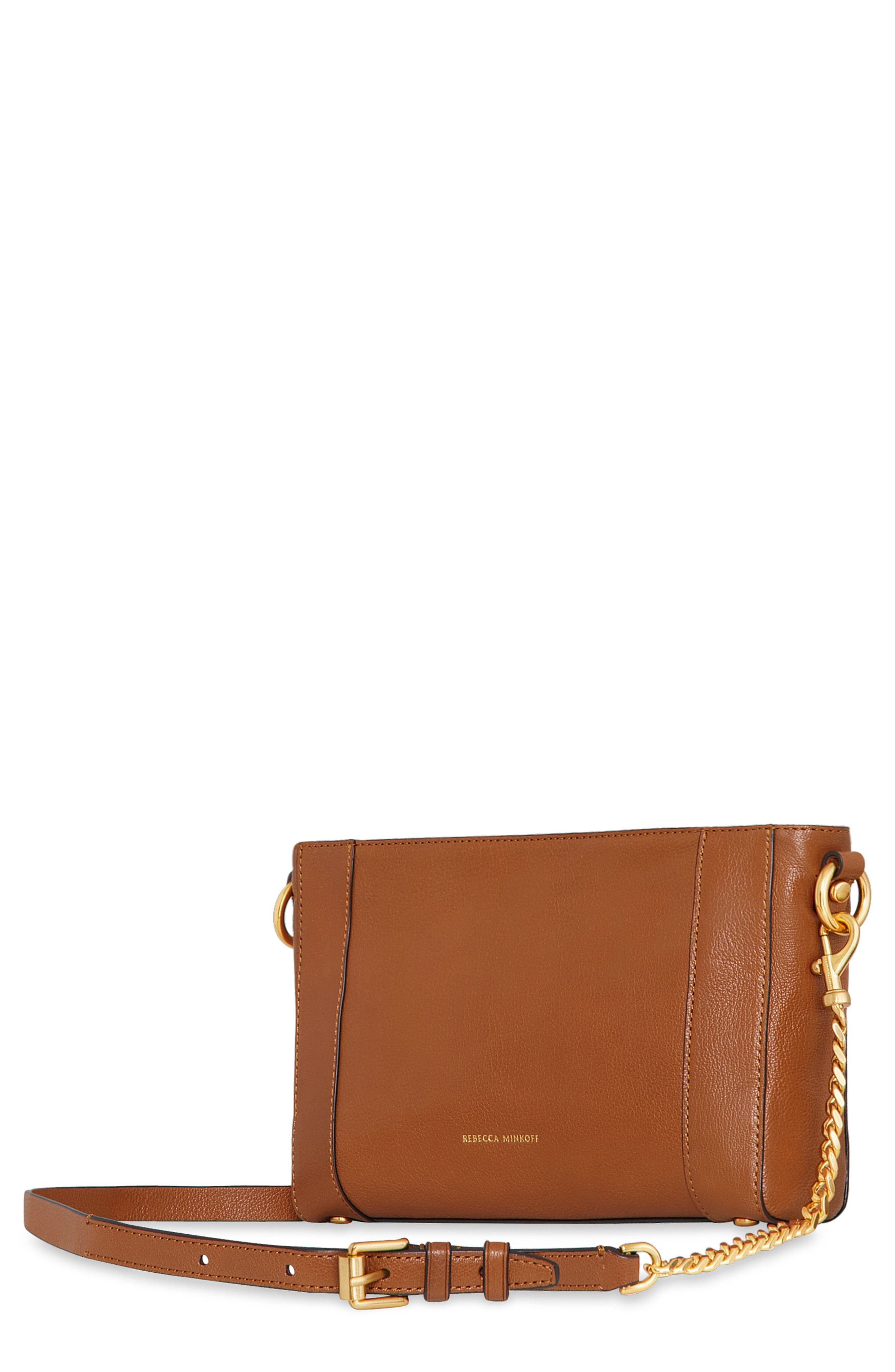 Rebecca Minkoff Mini MAB Leather Crossbody Bag, Main, color, 