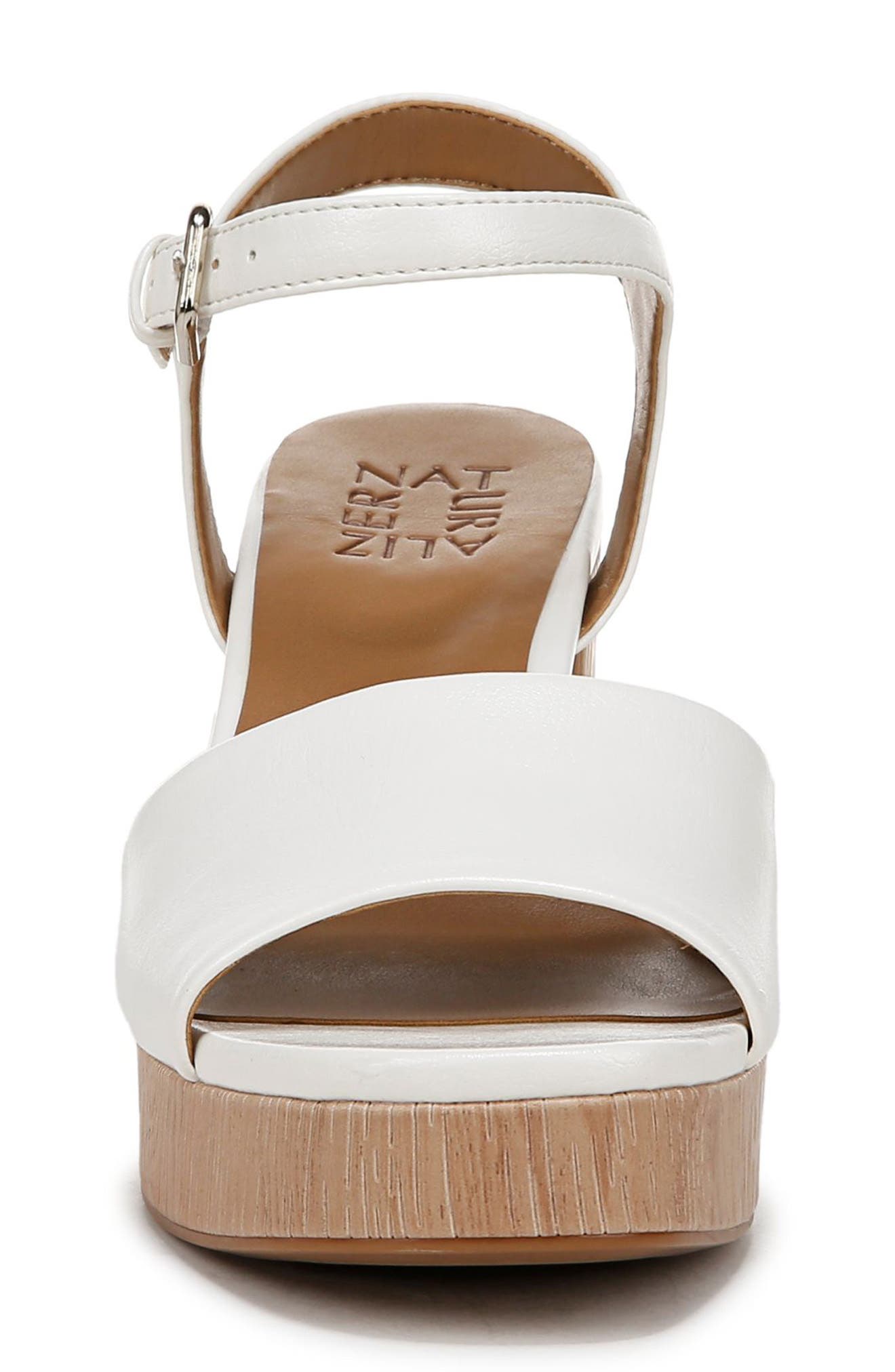 Lilly Platform Sandal, Alternate, color, WHITE