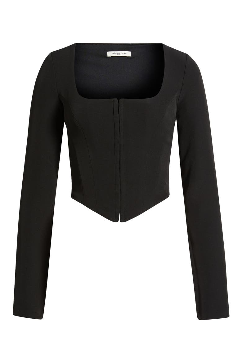 Mistress Rocks Long Sleeve Corset Top (Women) | Nordstrom