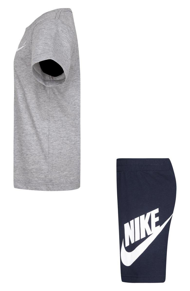 Nike Kids' French Terry Shorts Set, Alternate, color, Obsidian