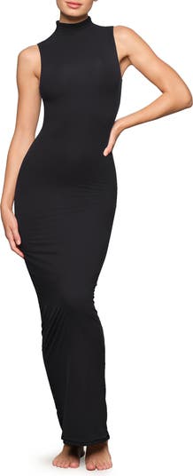 SKIMS Fits Everybody Mock Neck Sleeveless Dress | Nordstrom