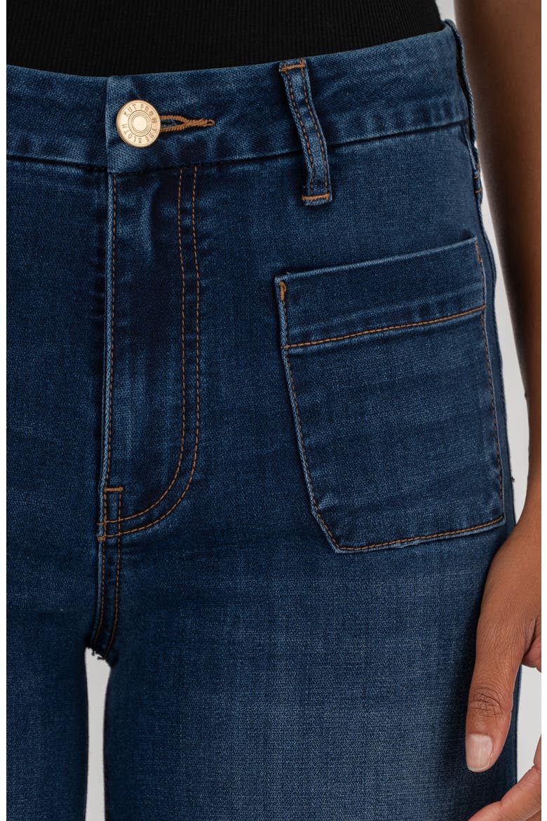 Meg Patch Pocket High Waist Wide Leg Jeans, Alternate, color, CONTENTMENT