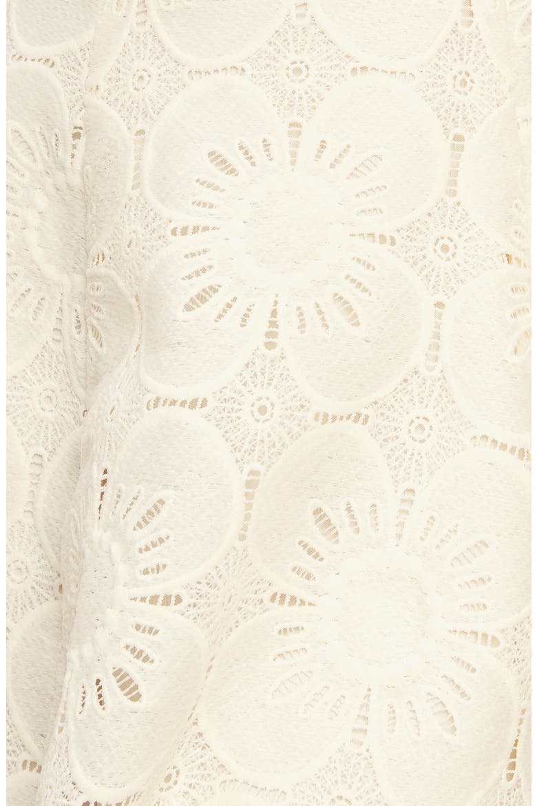 Floral Lace Minidress, Alternate, color, VINTAGE IVORY