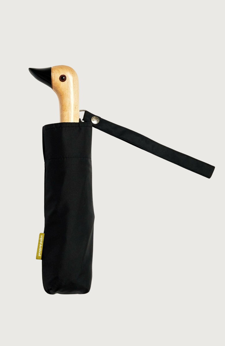 Original Duckhead Eco-Friendly Compact Duck Umbrella, Alternate, color, Black