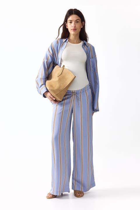 Mama Wide Drawstring Trousers
