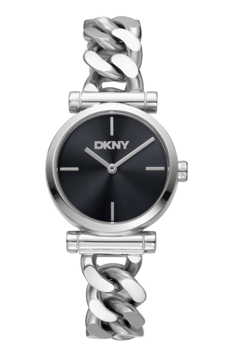 DKNY L 159 Bracelet Watch, Main, color, Black