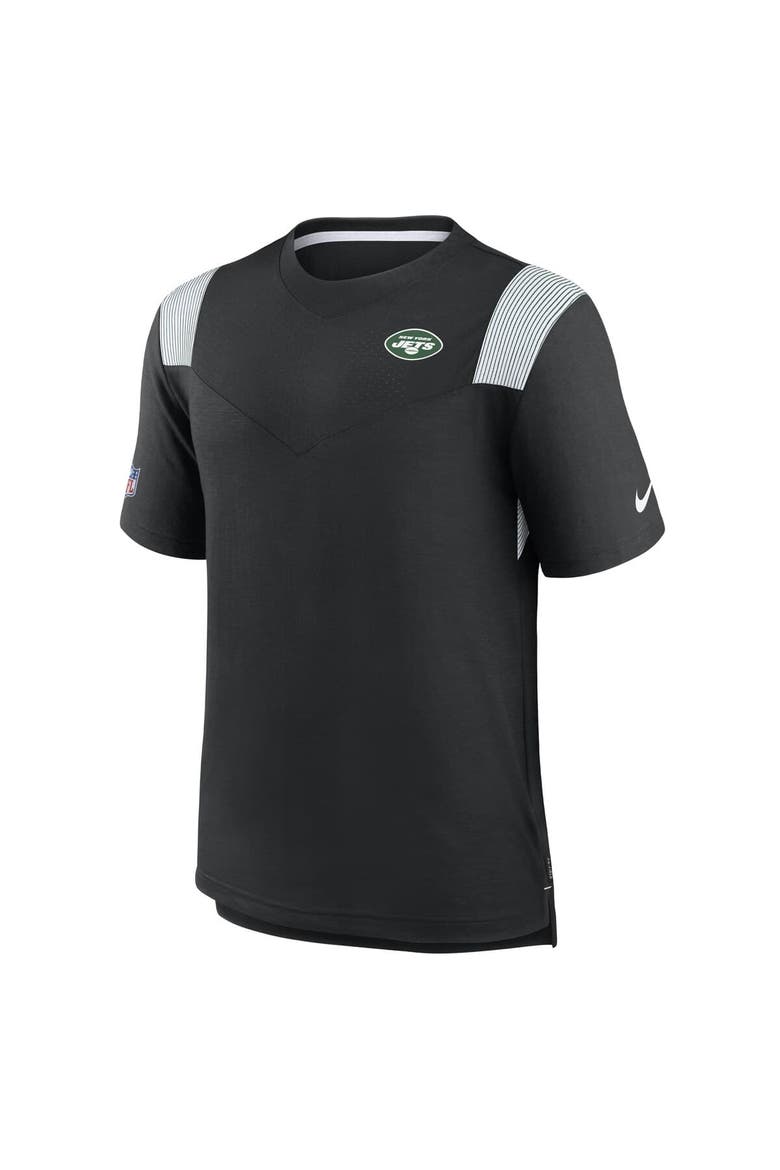 Men's Nike Black New York Jets Sideline Tonal Logo Performance Player T-Shirt, Alternate, color, Black
