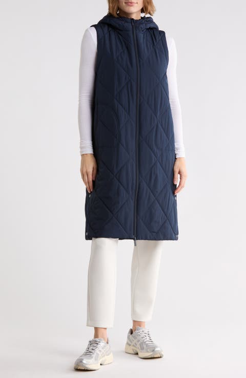 Longline Quilted Vest