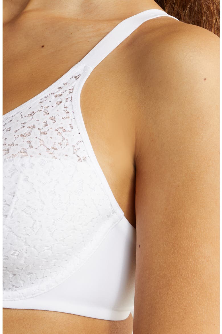 Norah Comfort Underwire Bra, Alternate, color, WHITE