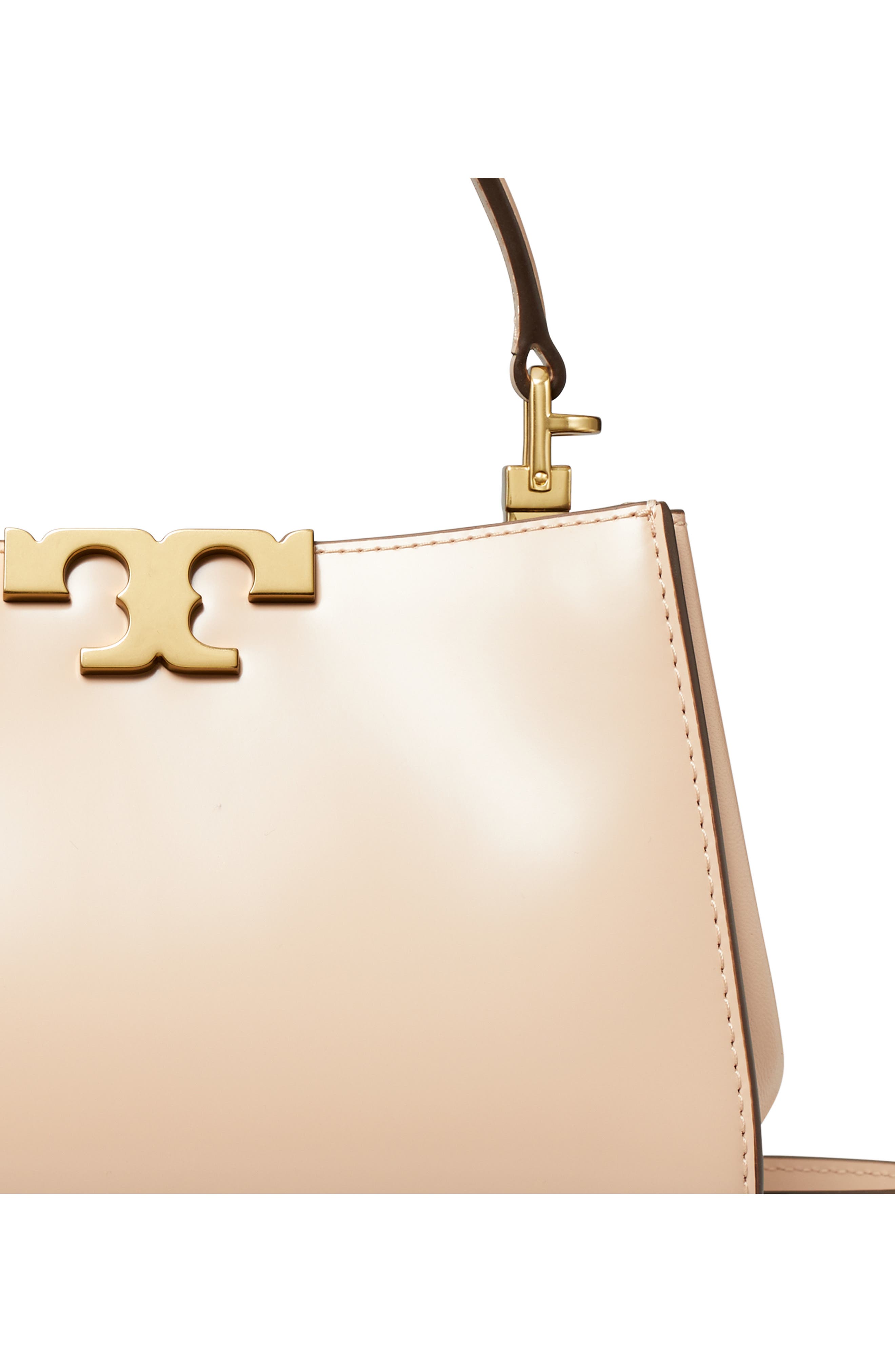 Tory Burch Mini Eleanor Spazzolato Leather Satchel, Alternate, color, 