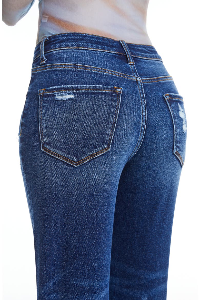 High Waist Tapered Mom Jeans, Alternate, color, BLUEBELL