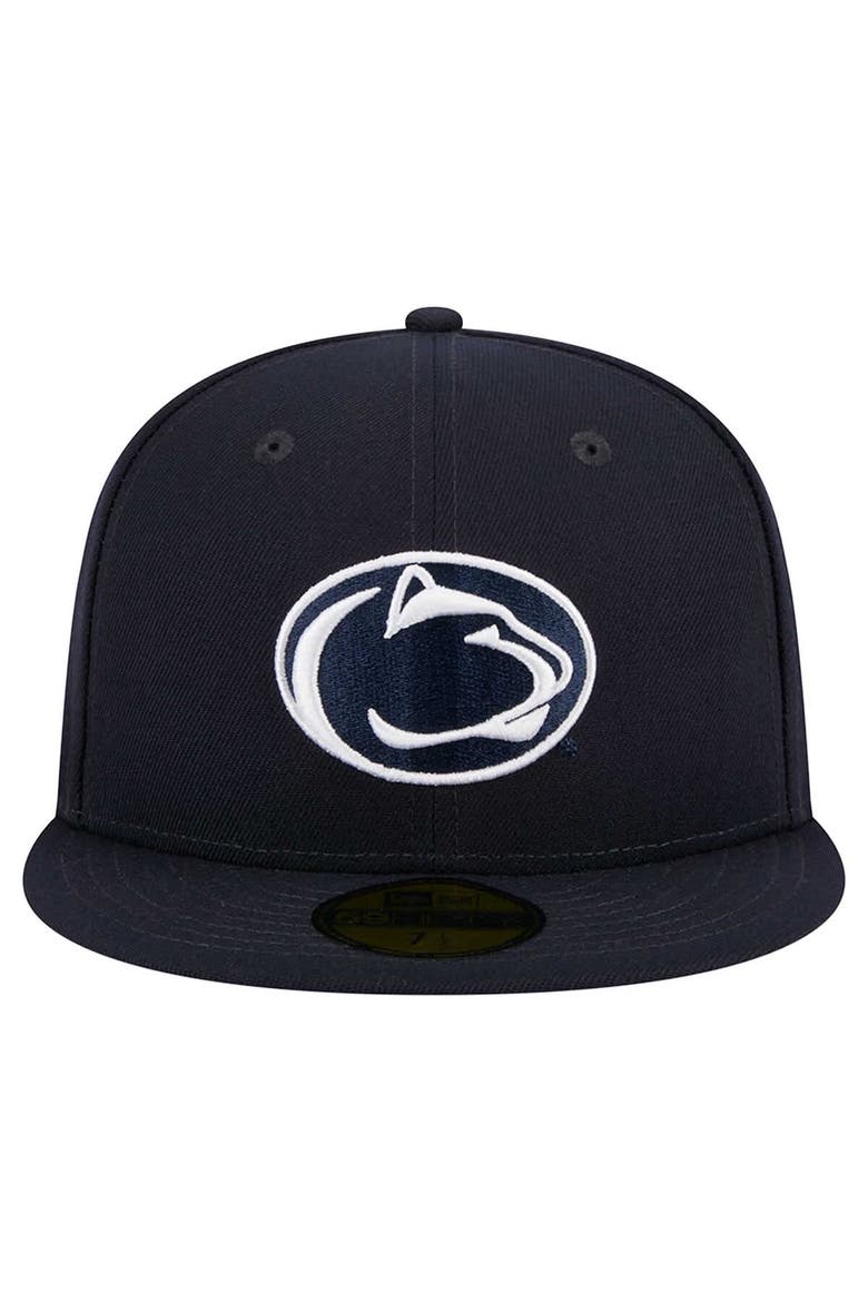 Men's New Era Navy Penn State Nittany Lions 59FIFTY Fitted Hat, Alternate, color, Navy