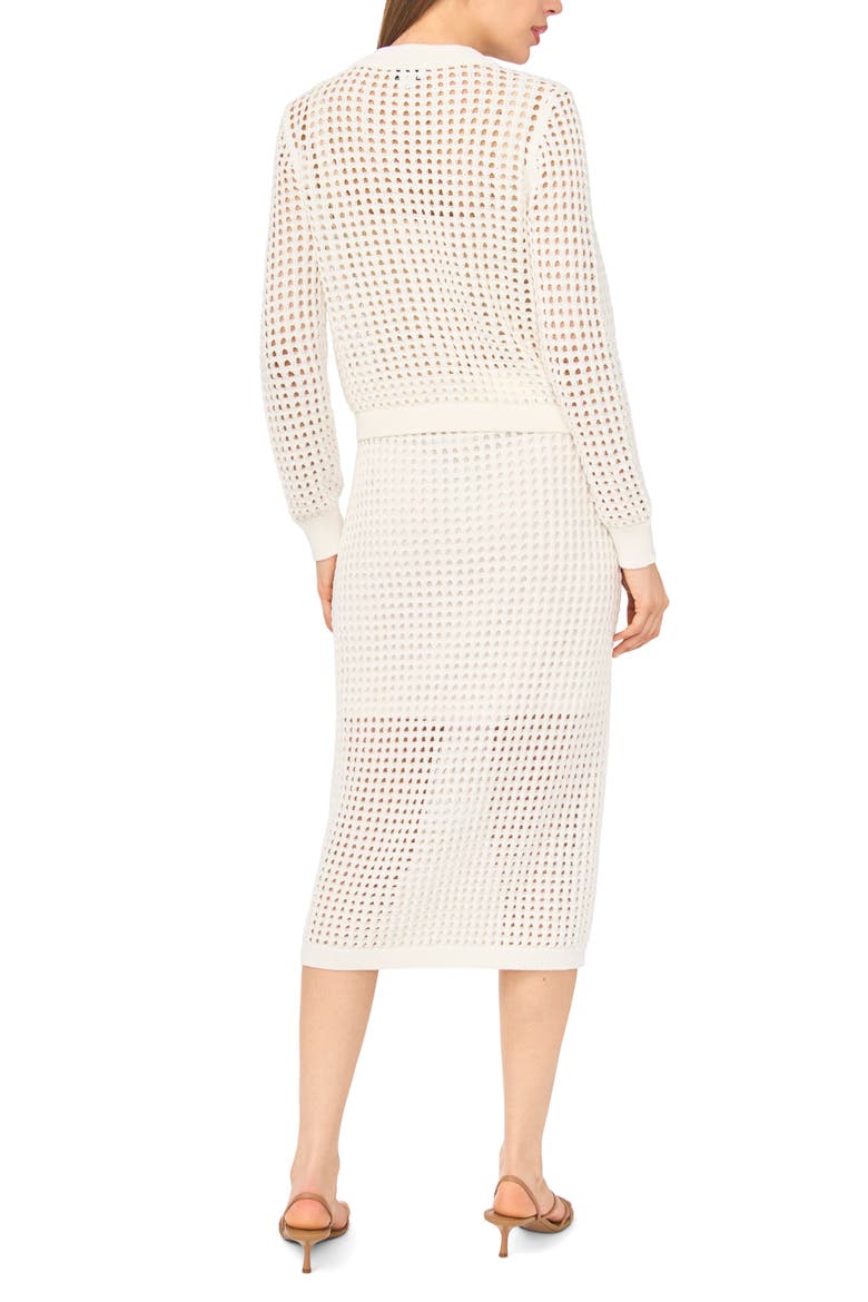 Open Stitch Midi Skirt, Alternate, color, ANTIQUE WHITE