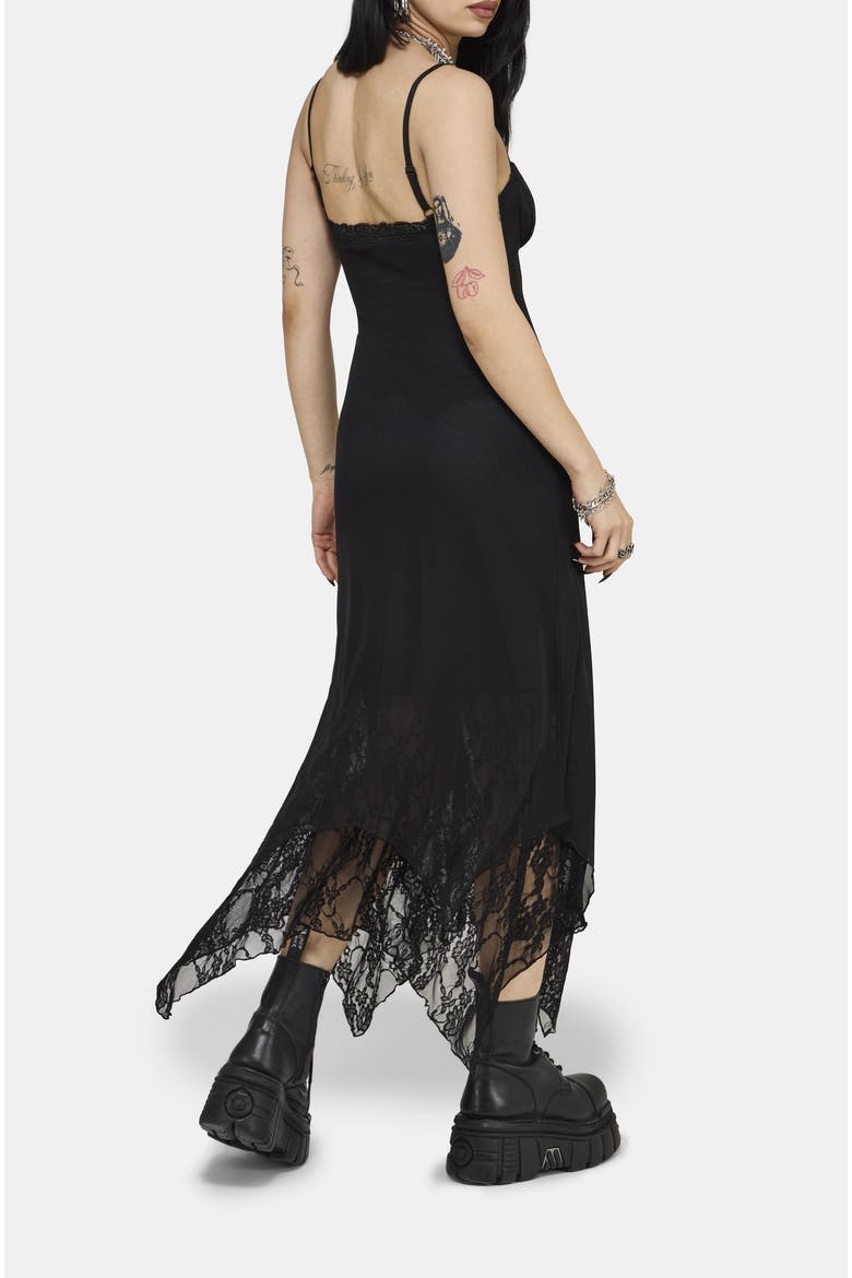 Druella Lace Cami Midaxi Dress, Alternate, color, Black