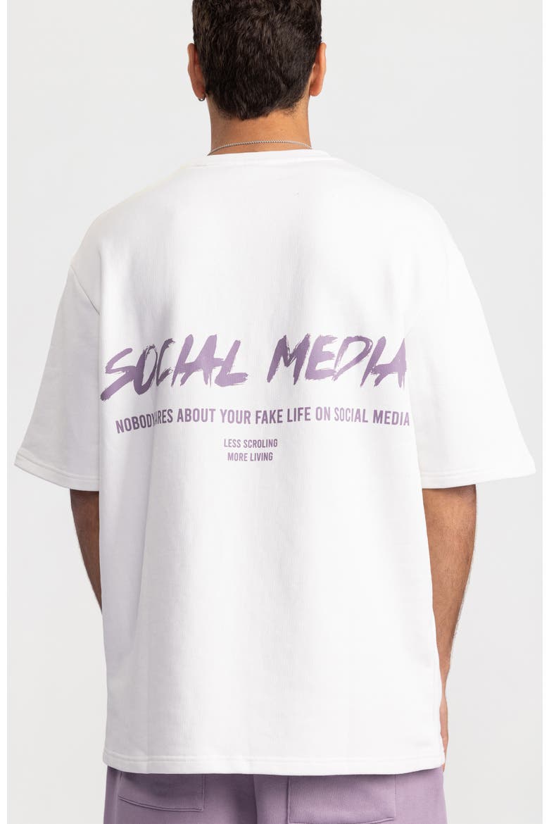 Social Media Fashion T-shirt, Alternate, color, White