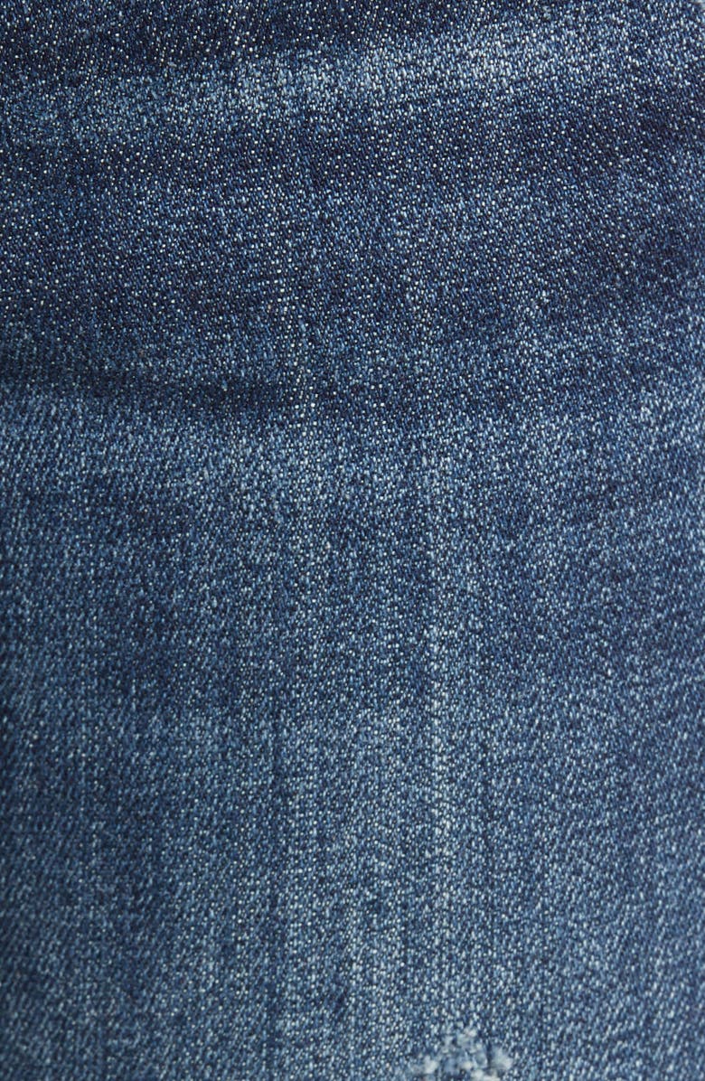 Vigoss Jagger Distressed Skinny Jeans, Alternate, color, Dark Wash