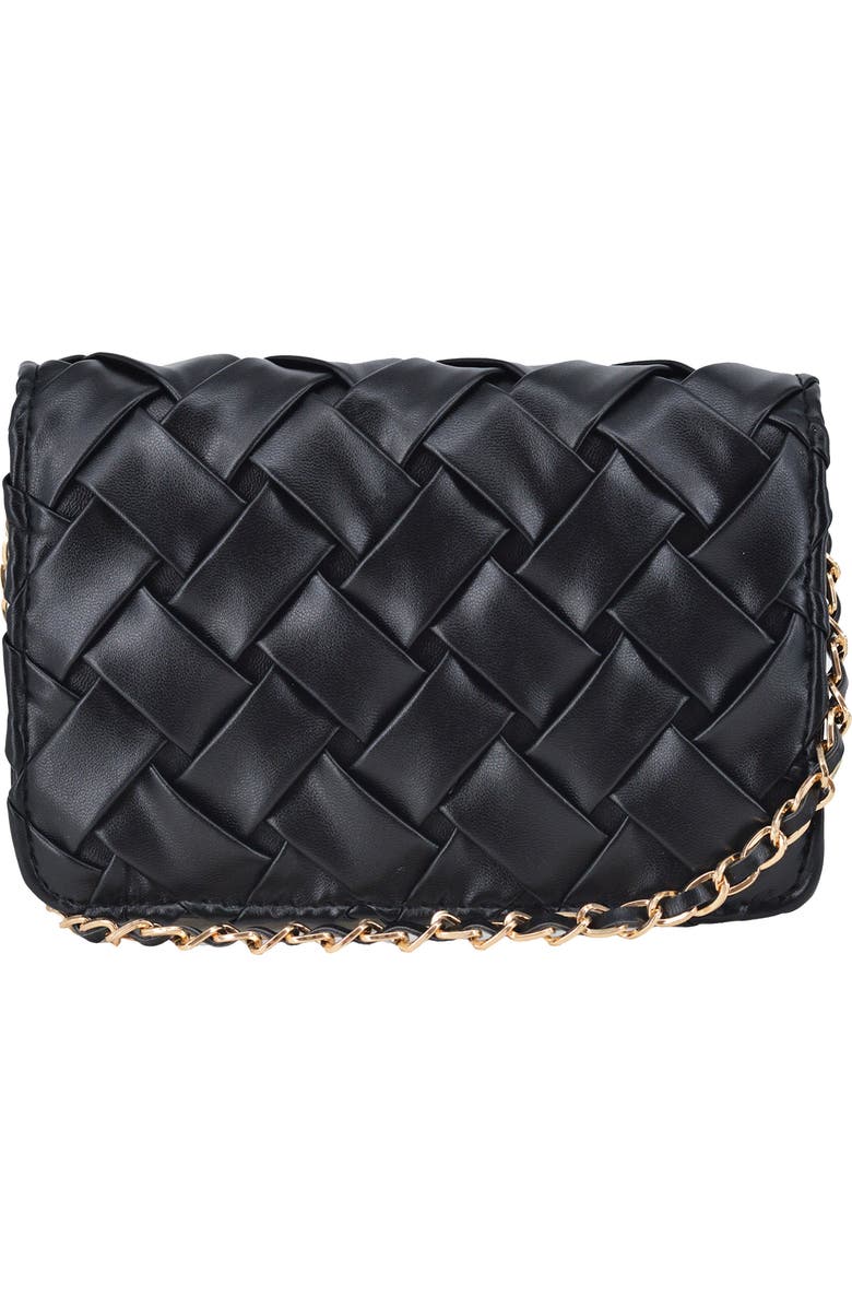 bebe Luca Crossbody Bag with Wallet, Alternate, color, Black