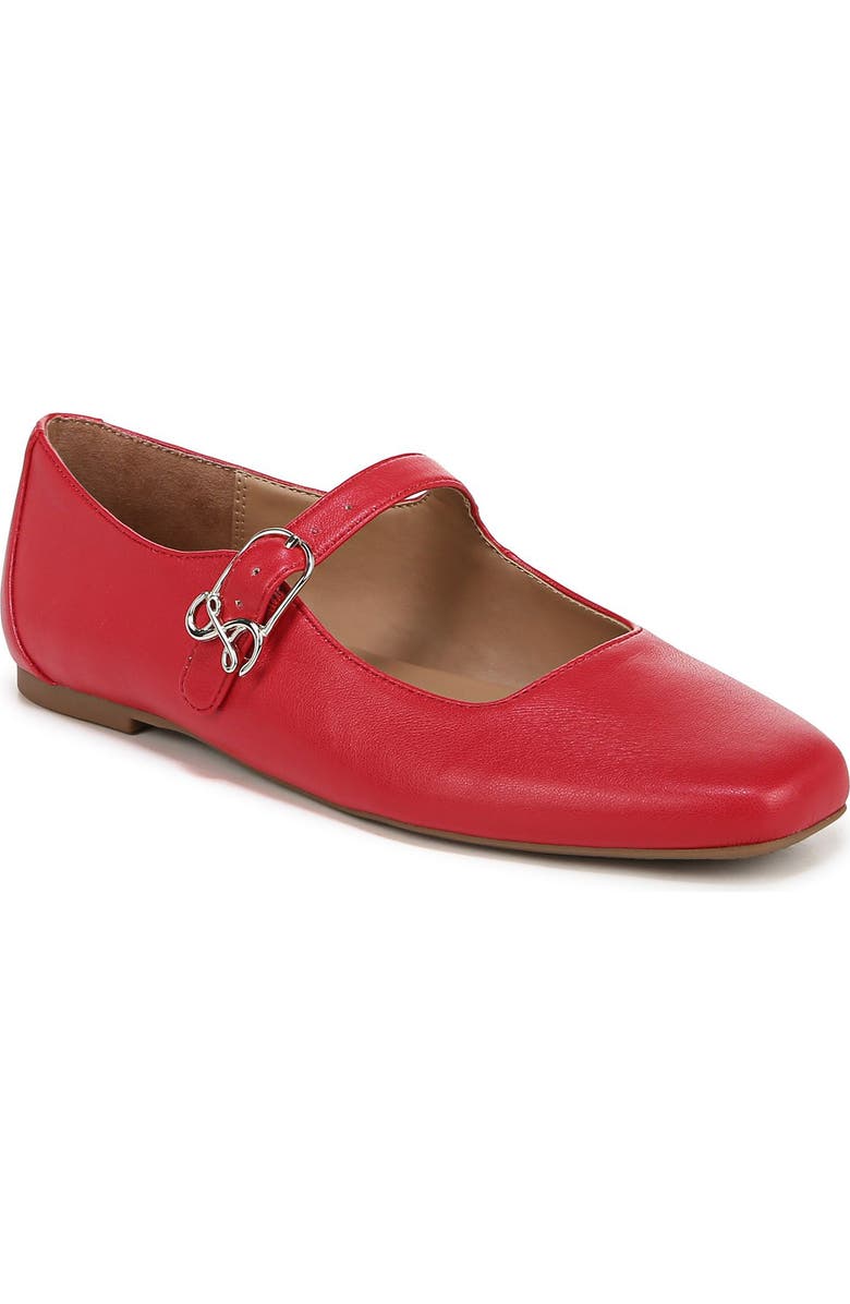SAM & LIBBY Fredi Mary Jane Flat, Main, color, Riviera Red