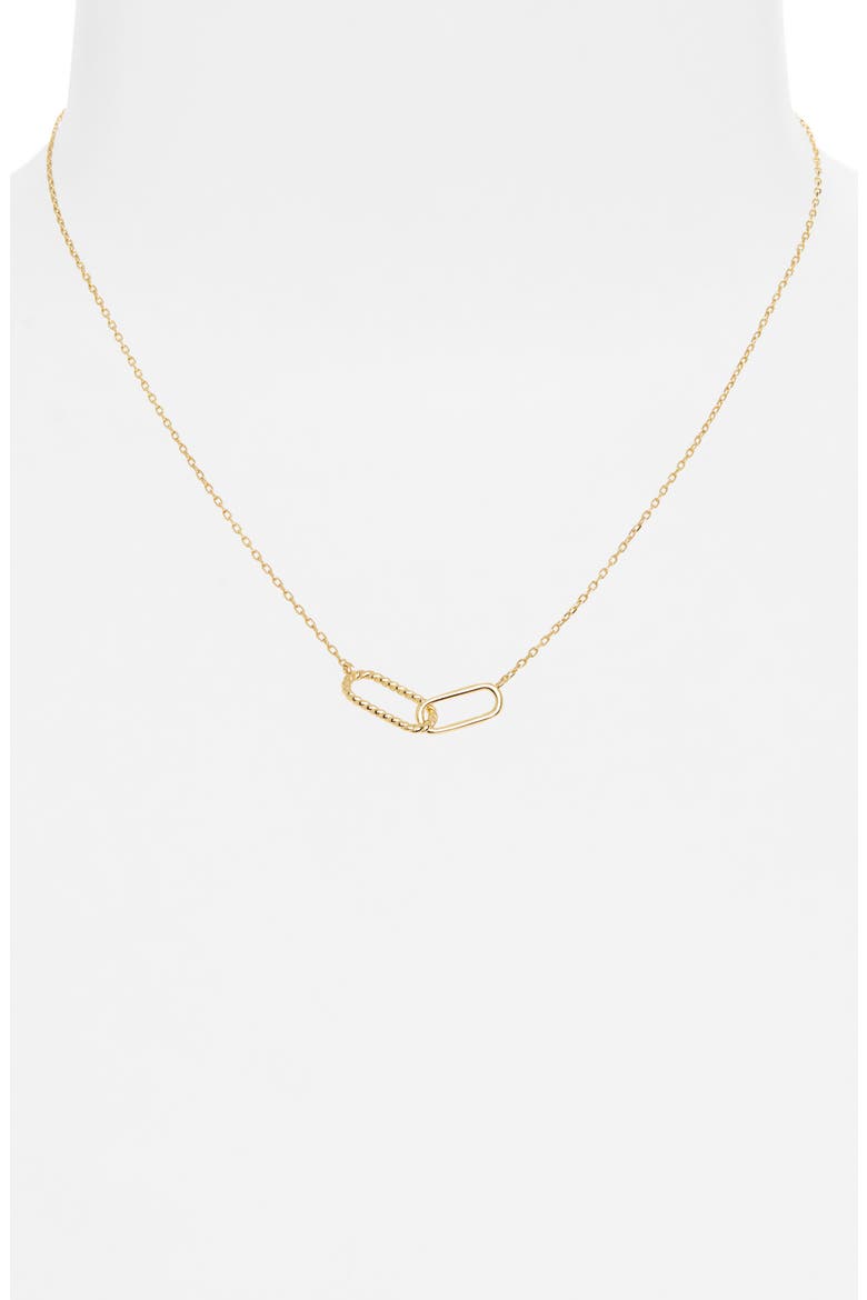 Rope Interlock Pendant Necklace, Alternate, color, GOLD
