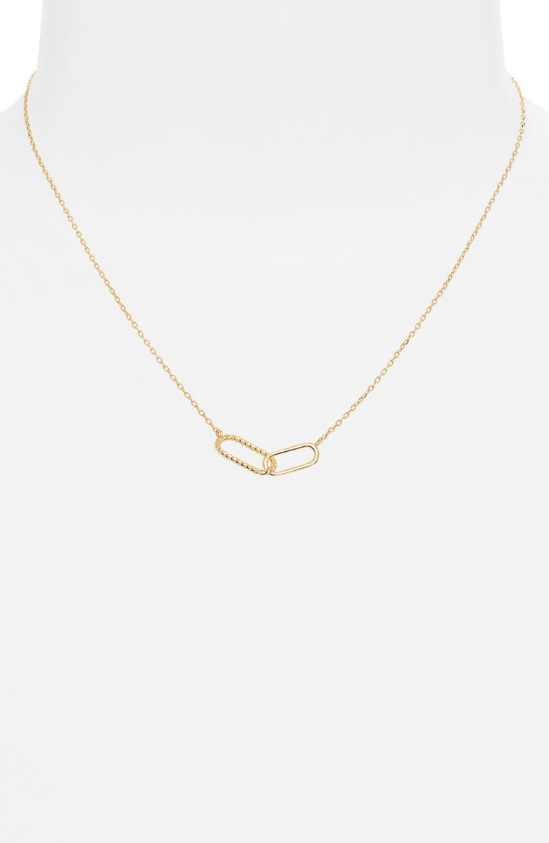 ARGENTO VIVO Rope Interlock Pendant Necklace, Alternate, color, Gold
