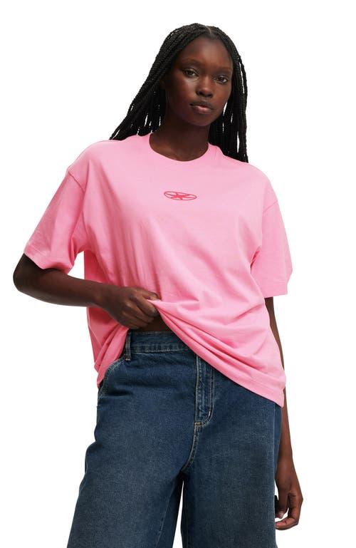 Cotton On The Boxy Graphic Tee In Pink
