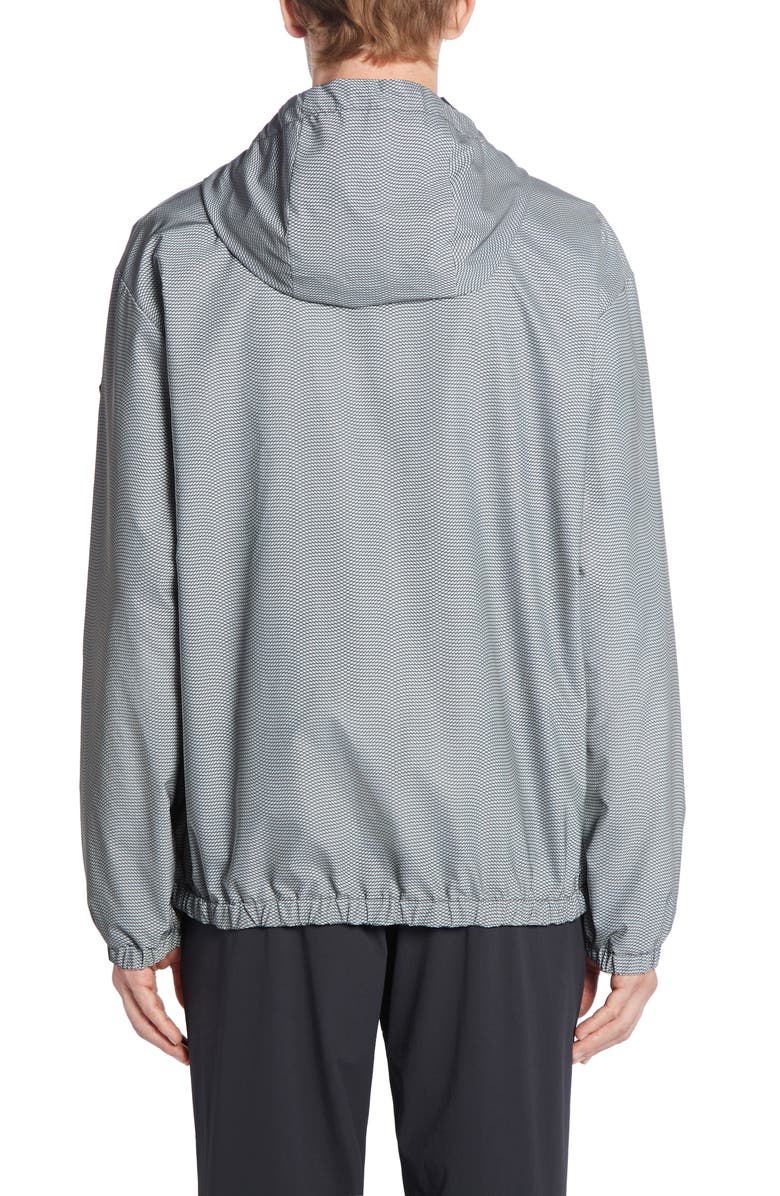 Moncler Sautron Hooded Reflective Mesh Jacket, Alternate, color, 