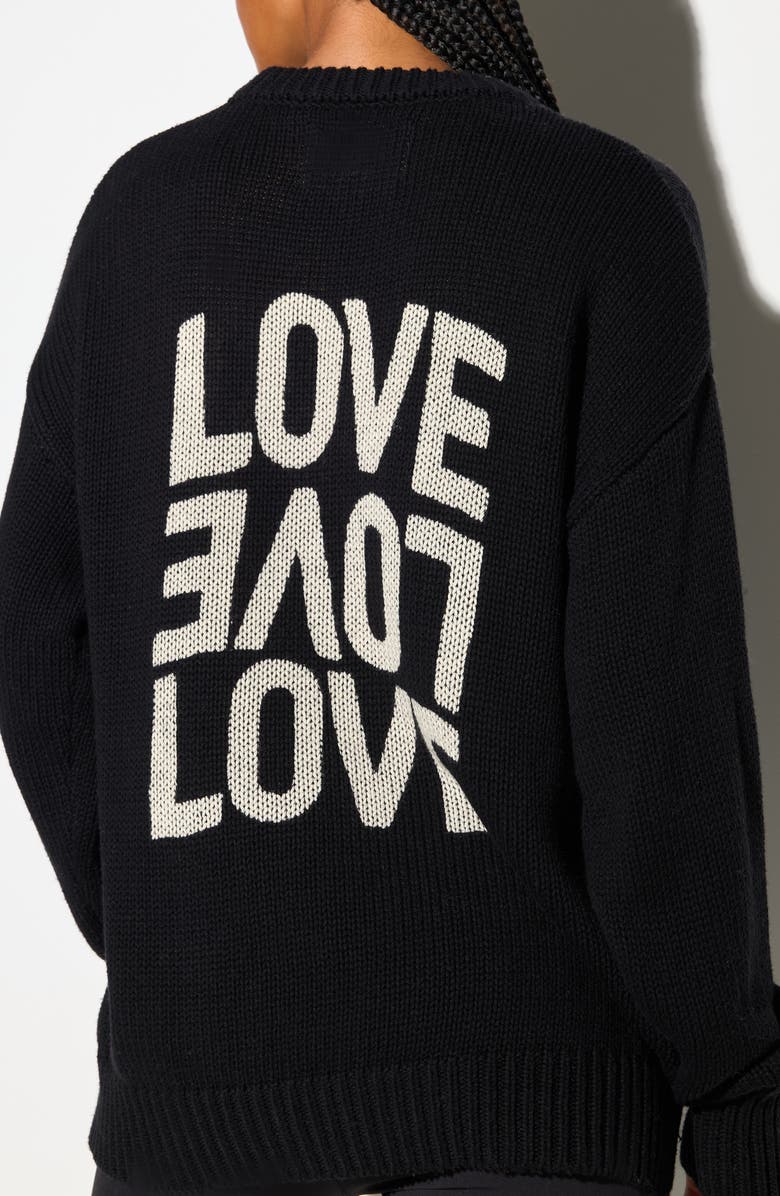 Spiritual Gangster Johnie Mantra Cotton & Cashmere Graphic Sweater, Alternate, color, 