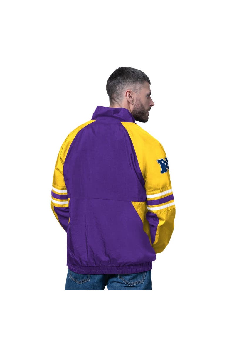 STARTER Men's Starter Purple Minnesota Vikings Prospect Half-Zip Pullover, Alternate, color, Purple
