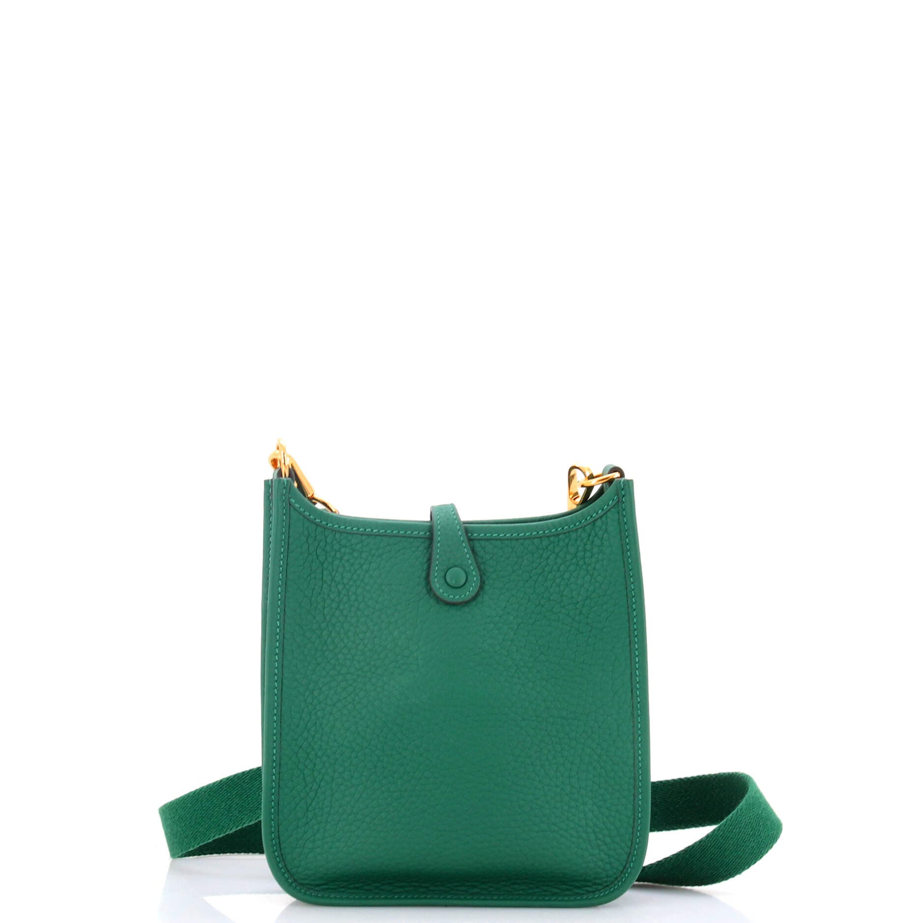 Pre-Owned Hermes Evelyne Bag Gen III Clemence TPM, Alternate, color, Vert Moyen